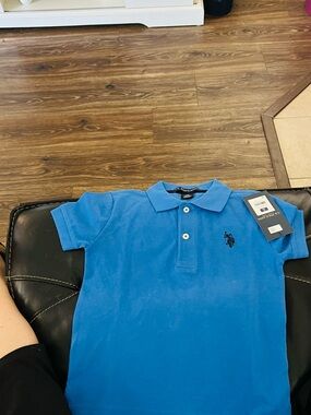 U.S. Polo Assn. Bright Blue Boys' Polo with Embroidered Pony